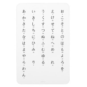 Imán Hiragana Con Romaji Aprende Personajes Japoneses