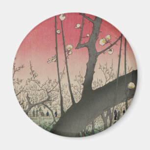 Imán Hiroshige Finca de ciruelos Kameido: Japonés vinta