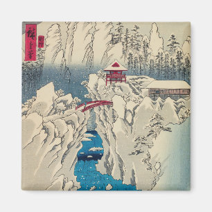 Imán Hiroshige Utagawa - Nieve sobre el Monte Haruna