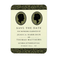 His & Hers Art Deco Silhouette Wedding Collection
