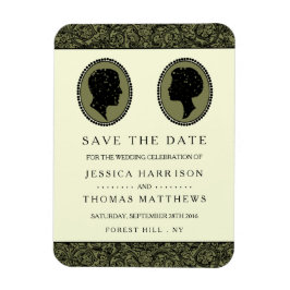 Imán His & Hers Art Deco Silhouette Wedding Collection