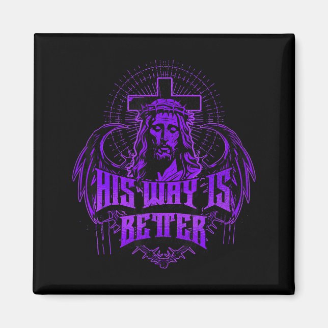 Imán His Way Is Better - Jesus Streetwear  (Frente)