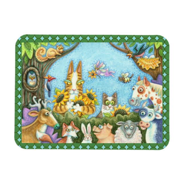 IMÁN HISS N' FITZ GATOS Y MENAGERÍA DE AMIGOS, DIVERTID (Horizontal)