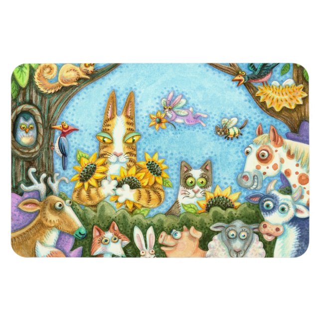 IMÁN HISS N' FITZ GATOS Y MENAGERÍA DE AMIGOS, DIVERTID (Horizontal)