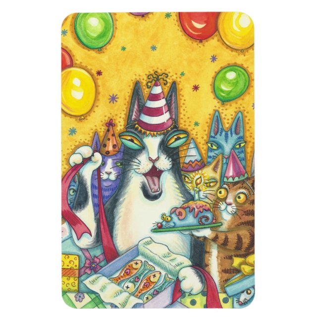 Imán Hiss N' Fitz Gats BIG BIRTHDAY MAGNET *Personaliza (Vertical)
