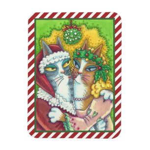 IMÁN HISS N' FITZ KISSING CATS, SANTA CLAWS MAGNET