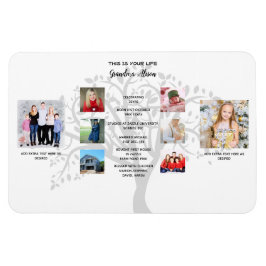 Imán Historia de vida de COLLAGE DE FOTOS de la abuela 