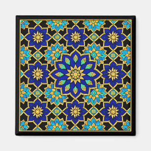 Imán Historia del estilo otomano diseño azul
