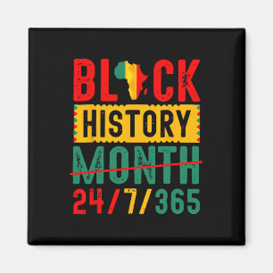 Imán Historia negra T Camisetas Camisa del Mes de Histo