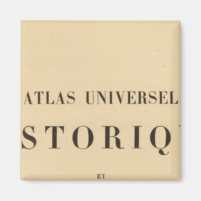 Imán Historia universal de Half Title Atlas (Frente)