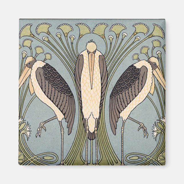 Imán Historias de Art Nouveau antiguas (Frente)