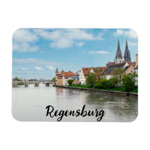 Imán Histórico casco antiguo de Regensburg, Alemania
