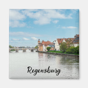Imán Histórico casco antiguo de Regensburg, Alemania