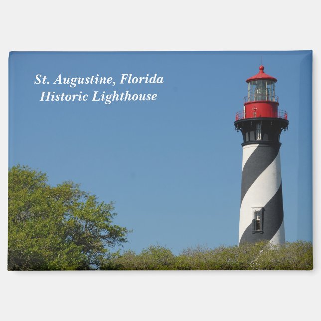 Imán Histórico faro de St. Augustine, Florida (Anverso)