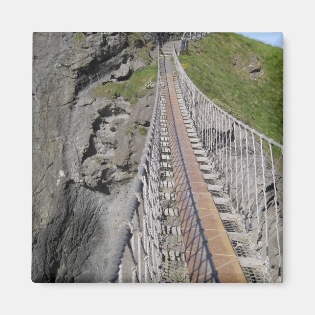 Imán Histórico puente de cuerda Carrick-a-rede, norte (Frente)