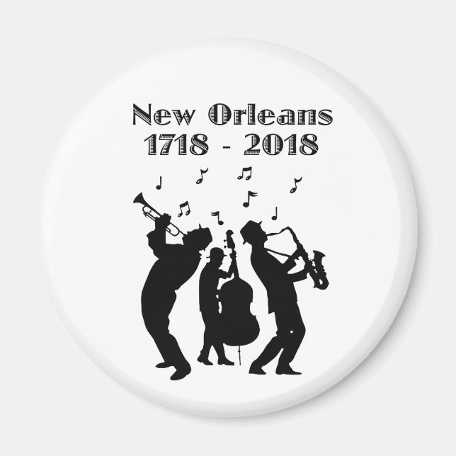 Imán Histórico Tricentenario de Nueva Orleans (Frente)