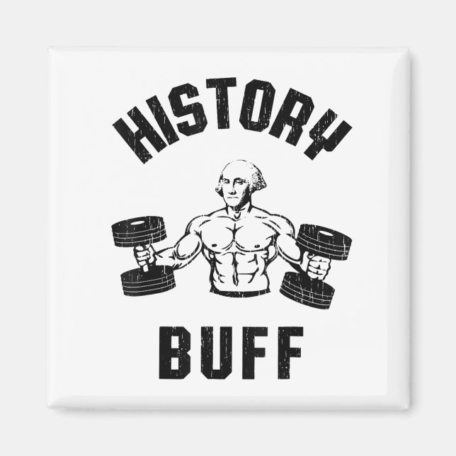 Imán History Buff Funny George Washington Workout , Sma (Frente)