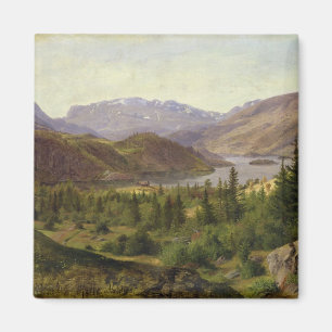 Imán Hjelle en Valders, fiordo de la teja, 1835