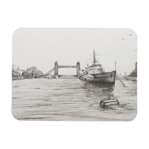 Imán HMS Belfast en el río Támesis London.2006