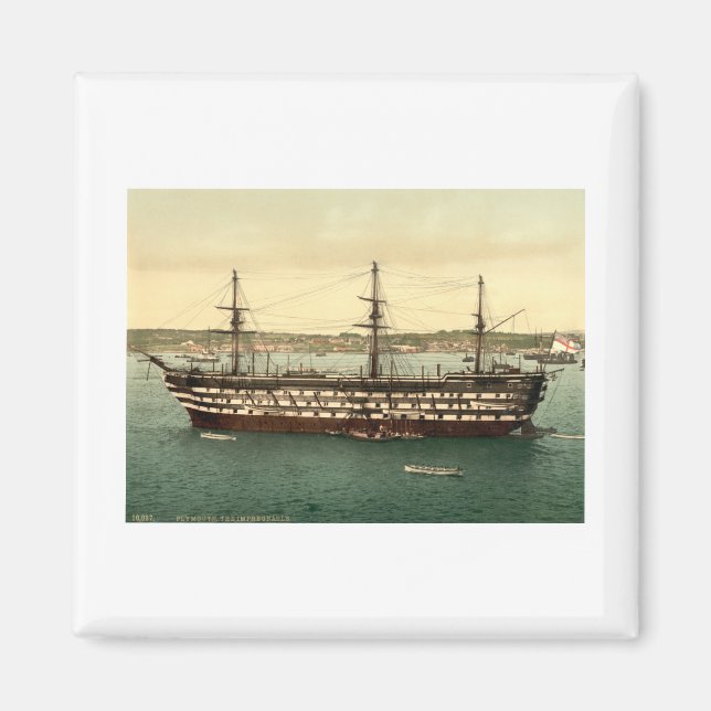 Imán HMS Impregnable, Plymouth, Devon, Inglaterra (Frente)