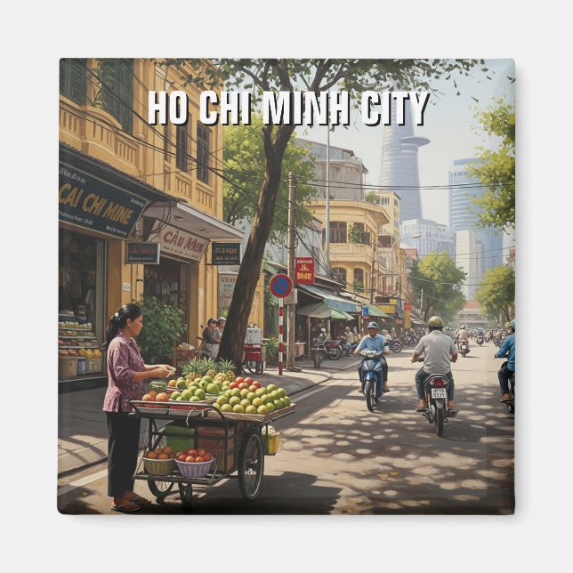 Imán Ho Chi Minh City Vietnam Travel (Frente)