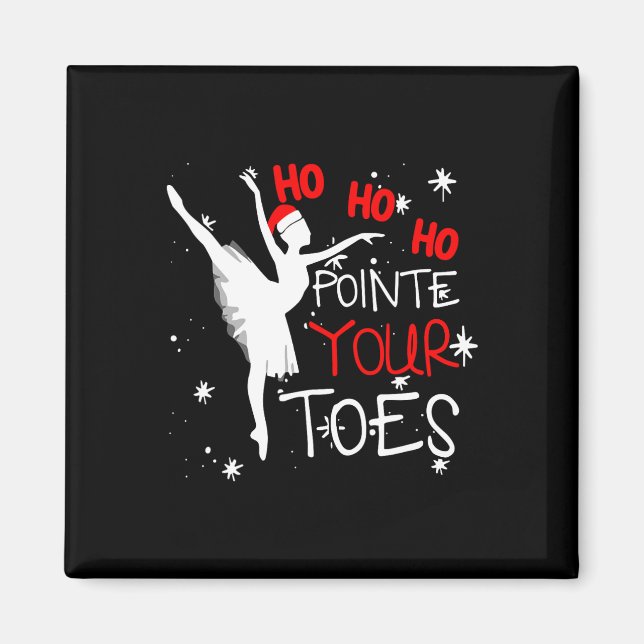 Imán Ho Ho Ho Apunta Tus Dedos Byllerina Navidad Byll (Frente)