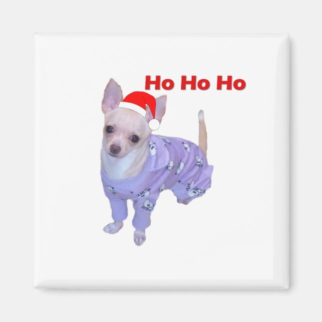 Imán Ho Ho Ho (Chihuahua) (Frente)