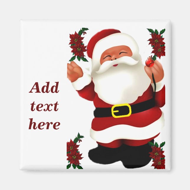 Imán ¡Ho! ¡Ho! ¡Ho! Feliz Navidad_ (Frente)
