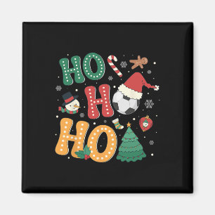 Imán Ho Ho Ho Fútbol Deporte Luces De Navidad Árbol Rop