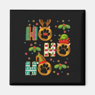 Imán Ho Ho Ho Ho Ho Paw Navidades de Veterinaria