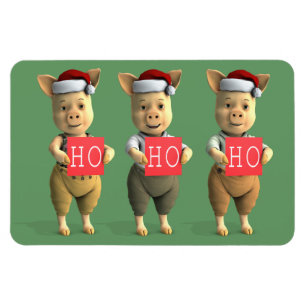 Imán Ho Ho Ho Ho Piglets