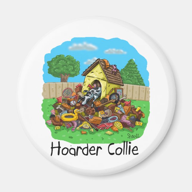 Imán Hoarder Collie (Frente)