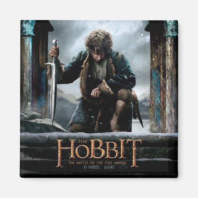 Imán Hobbit - Poster de cine BILBO BAGGINS™ (Frente)