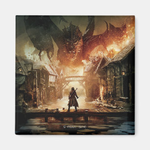 Imán Hobbit - Poster de cine de Laketown
