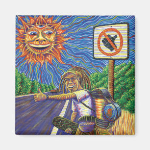 Imán Hobo de Hitchiking