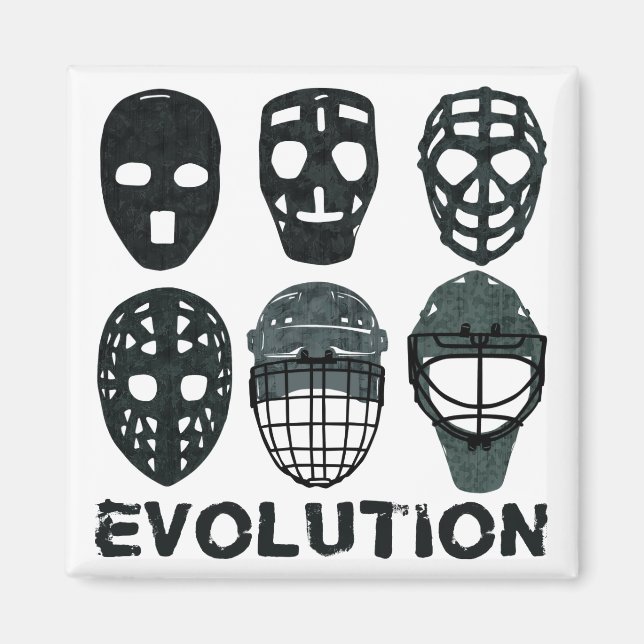 Imán Hockey Goalie Mask Evolution (Frente)