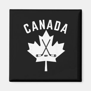 Imán Hockey Hoja de Arce Canadiense Hombres Mujeres Niñ