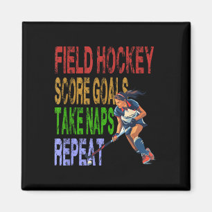 Imán Hockey sobre césped marca goles toma siestas repit