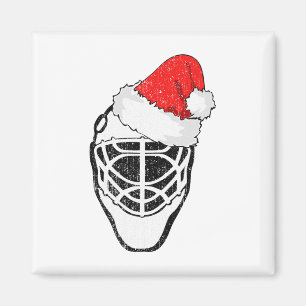 Imán Hockey sobre hielo Navidad divertido portero sombr