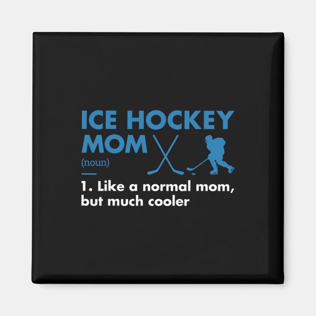 Imán Hockey sobre hielo según definición de mamá deport (Frente)