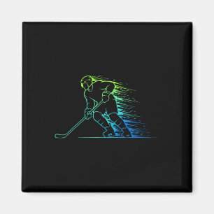Imán Hockey sobre hielo y gráfico de hockey hombres y n