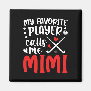 Imán Hockey sobre hierba Mimi Abuela Orgullosa Jugadora