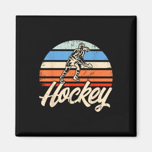 Imán Hockey sobre hierba vintage retro hockey 