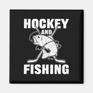 Imán Hockey Y Pesca Caza De Peces De Hockey Sobre Hielo
