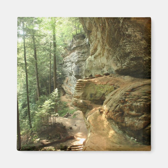 Imán Hocking Hills Cliff Magnet (Frente)