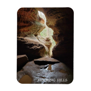Imán Hocking Hills Ohio Cueva icónica