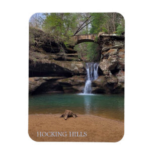Imán Hocking Hills Ohio Icónica Cascada