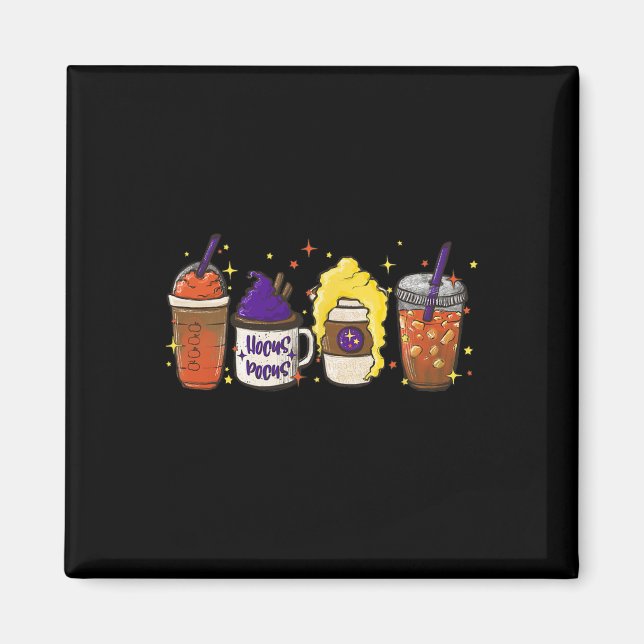 Imán Hocus Pocus Calabaza Spice Latte Café Love Fall S (Frente)