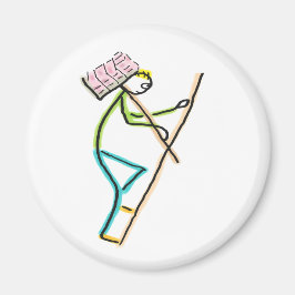 Imán Hod Carrier Stickman