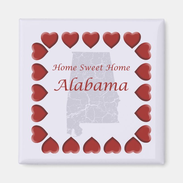 Imán Hogar de Alabama Dulce (Frente)
